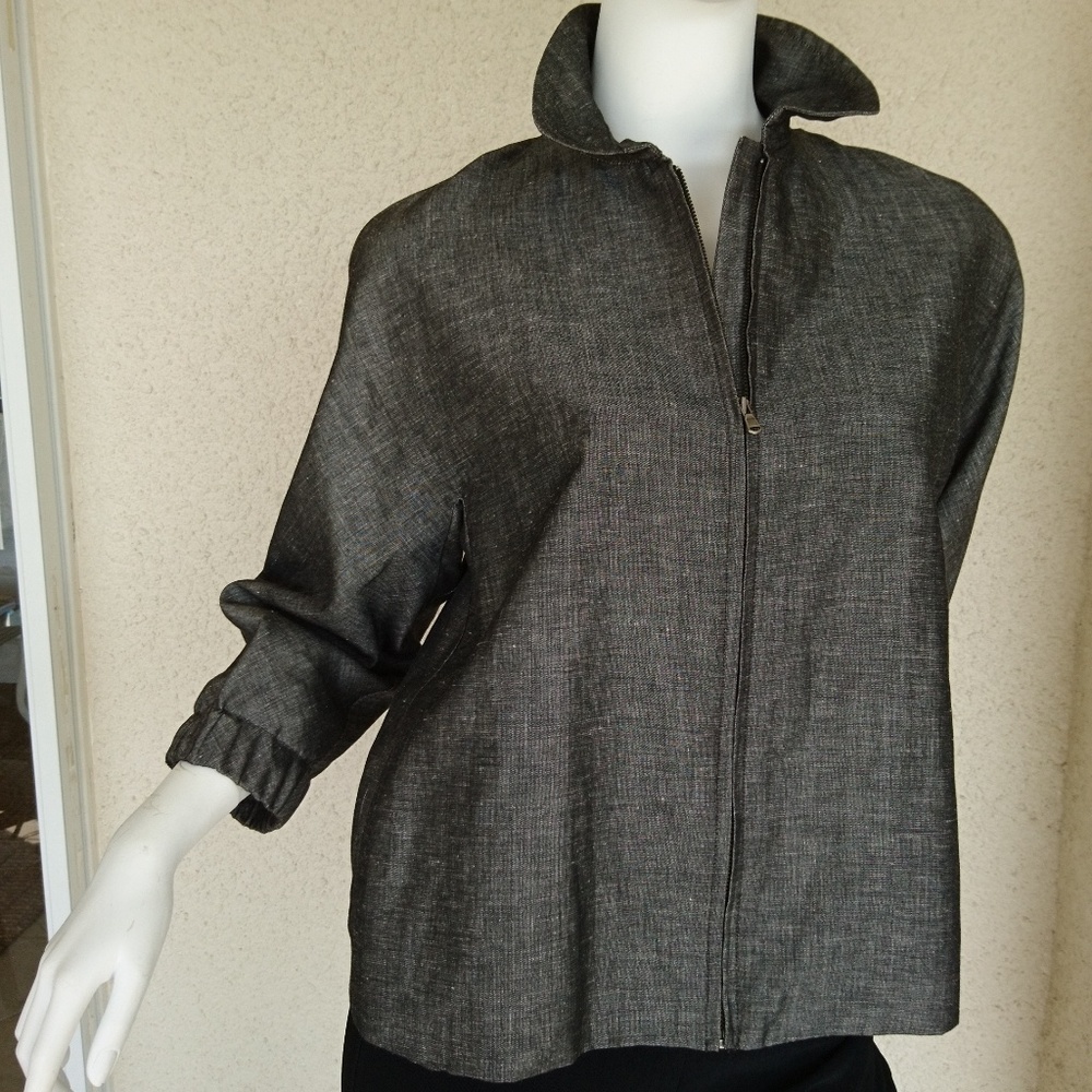 TALBOTS Linen Blend Jacket